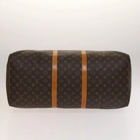 LOUIS VUITTON Monogram Keepall 60 Boston Bag M41422 LV Auth 136833 - Picture 7 of 16